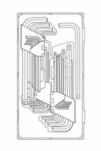 Juego de llaves hexagonales y TX de bola Teng Tools TT1 de 28 piezas — TTHT28