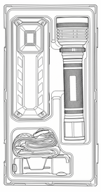 Juego de lámparas LED recargables Teng Tools TT1, 3 piezas — TTLA03