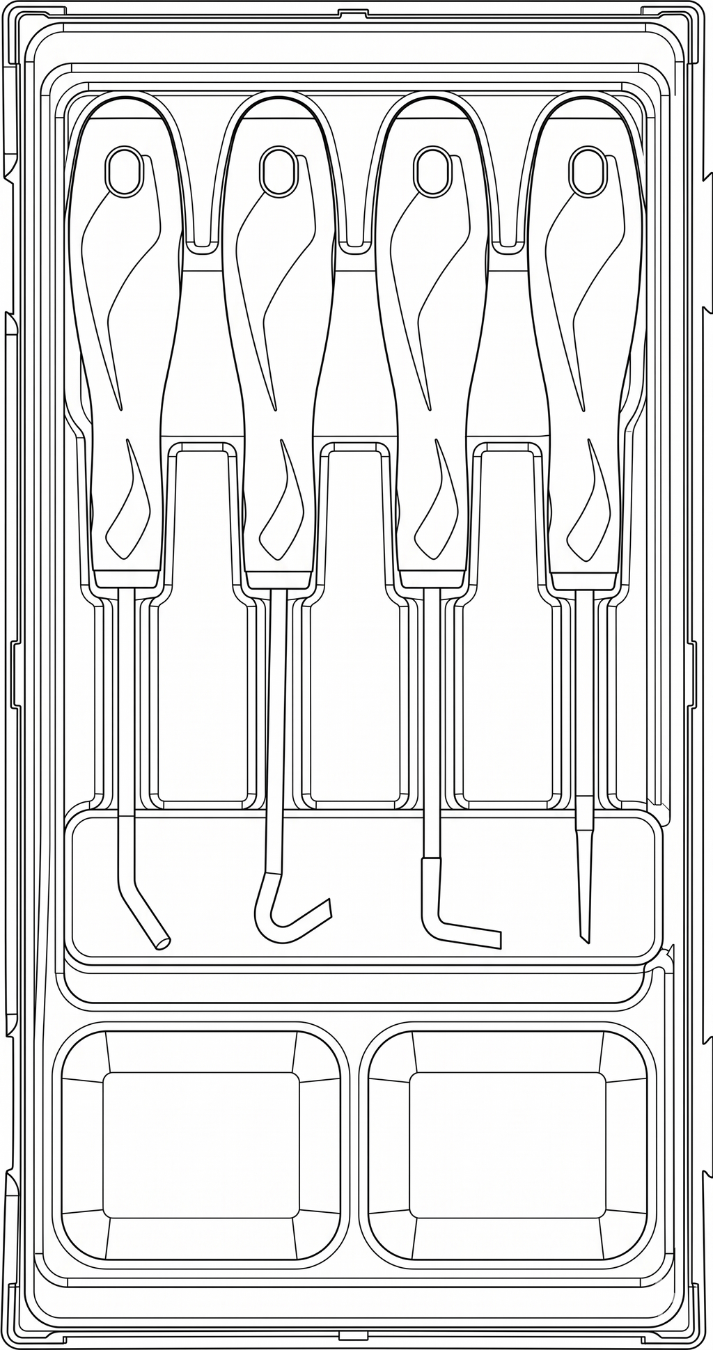 Hook & Pick Set 4 Pieces