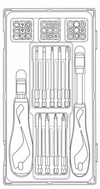 Juego de destornilladores de puntas Teng Tools TT1 de 38 piezas — TTMDQ38