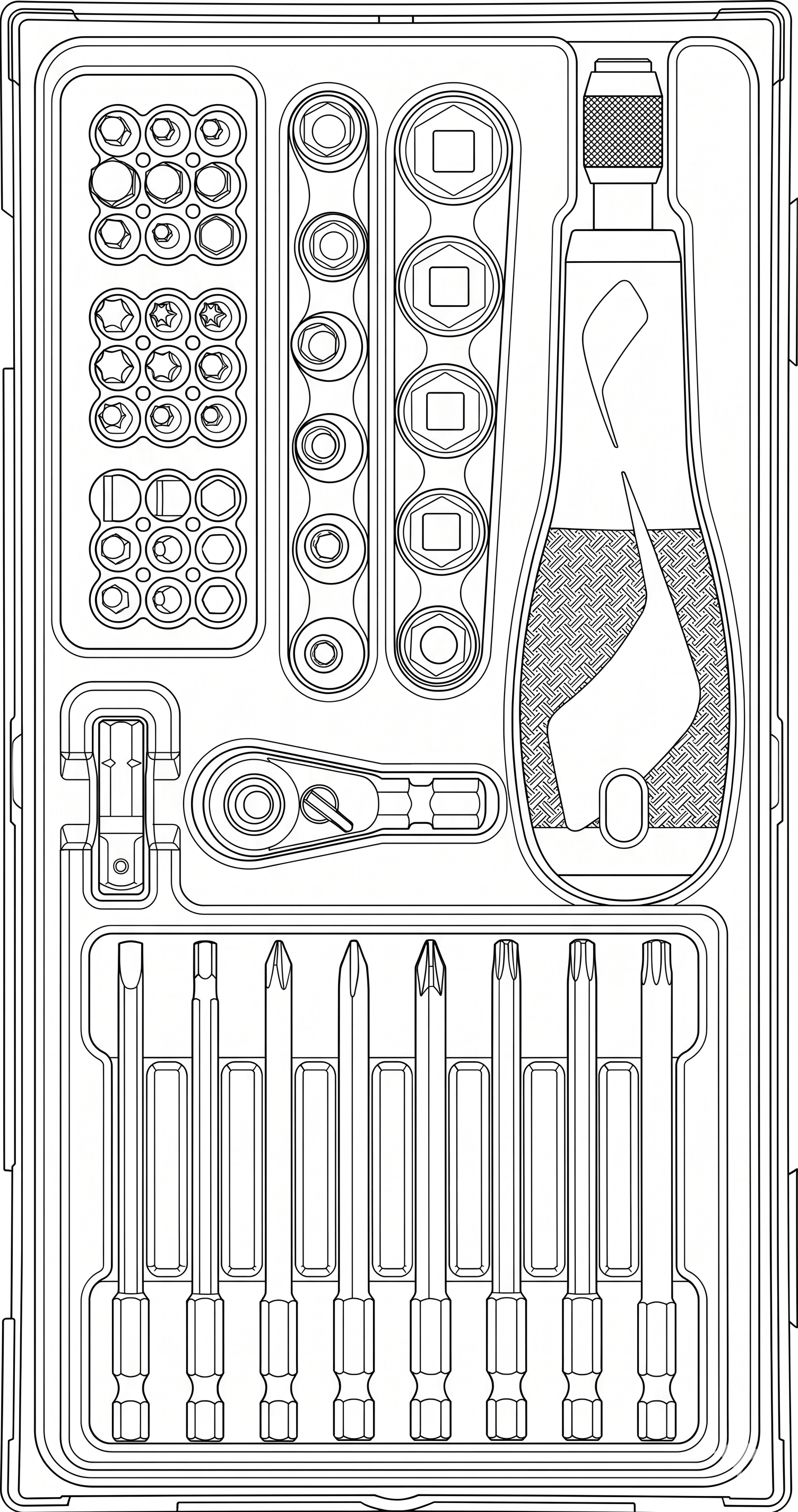 Bits Driver Set TT1 49 Pieces