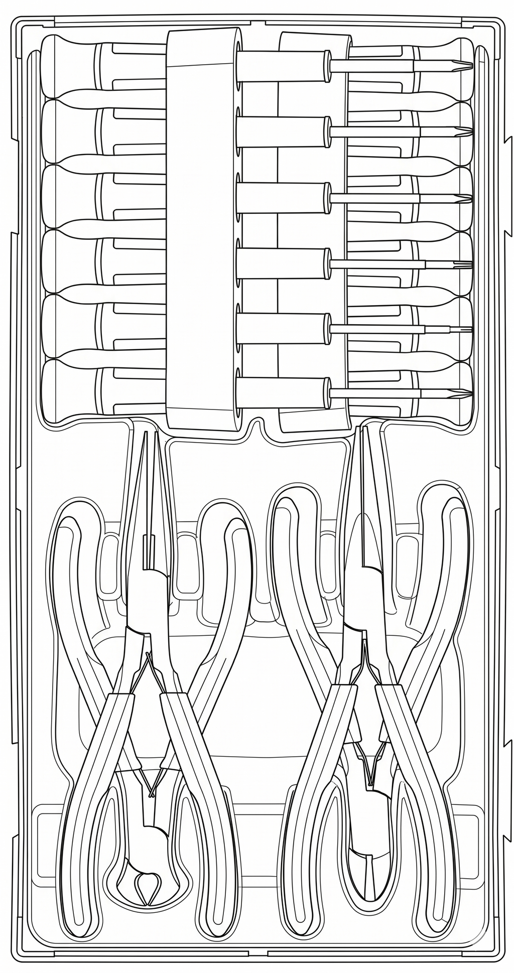 Mini Pliers & Screwdriver Set TT1 16 Pieces