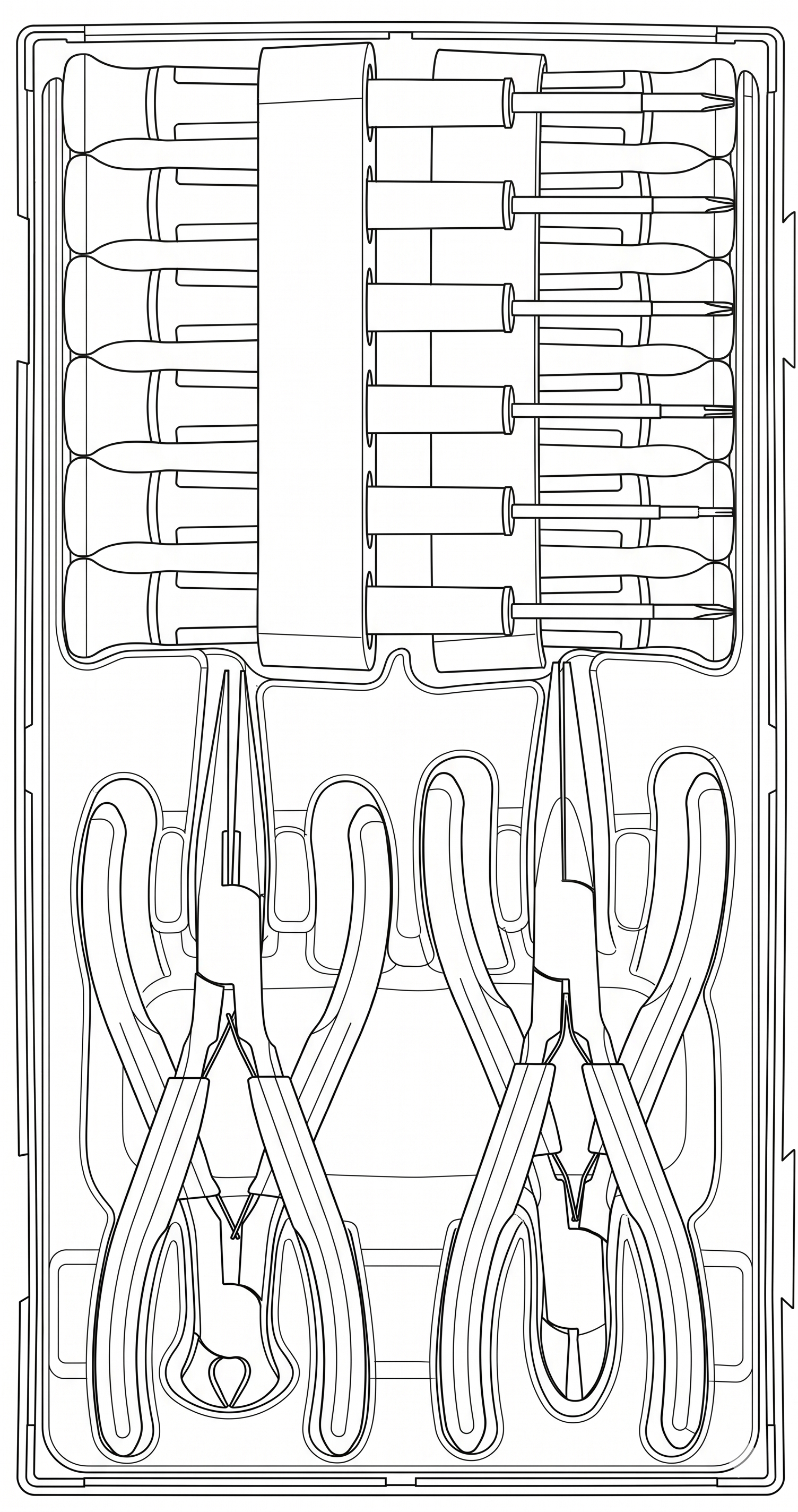 Mini Pliers & Screwdriver Set TT1 16 Pieces