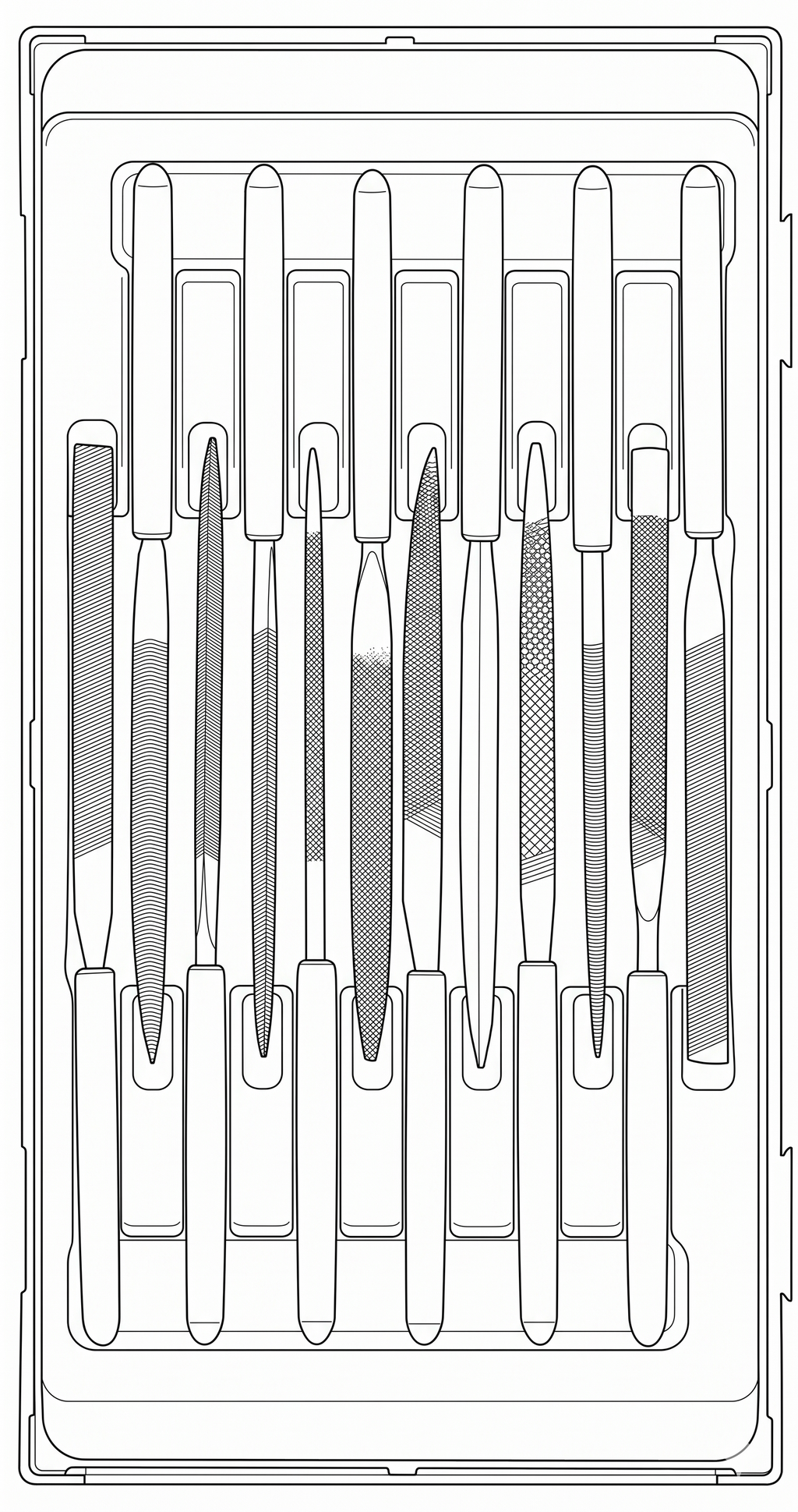 Needle File Set, 12 Pieces (TT1)