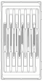 Juego de limas de aguja Teng Tools, 12 piezas (TT1) — TTNF12