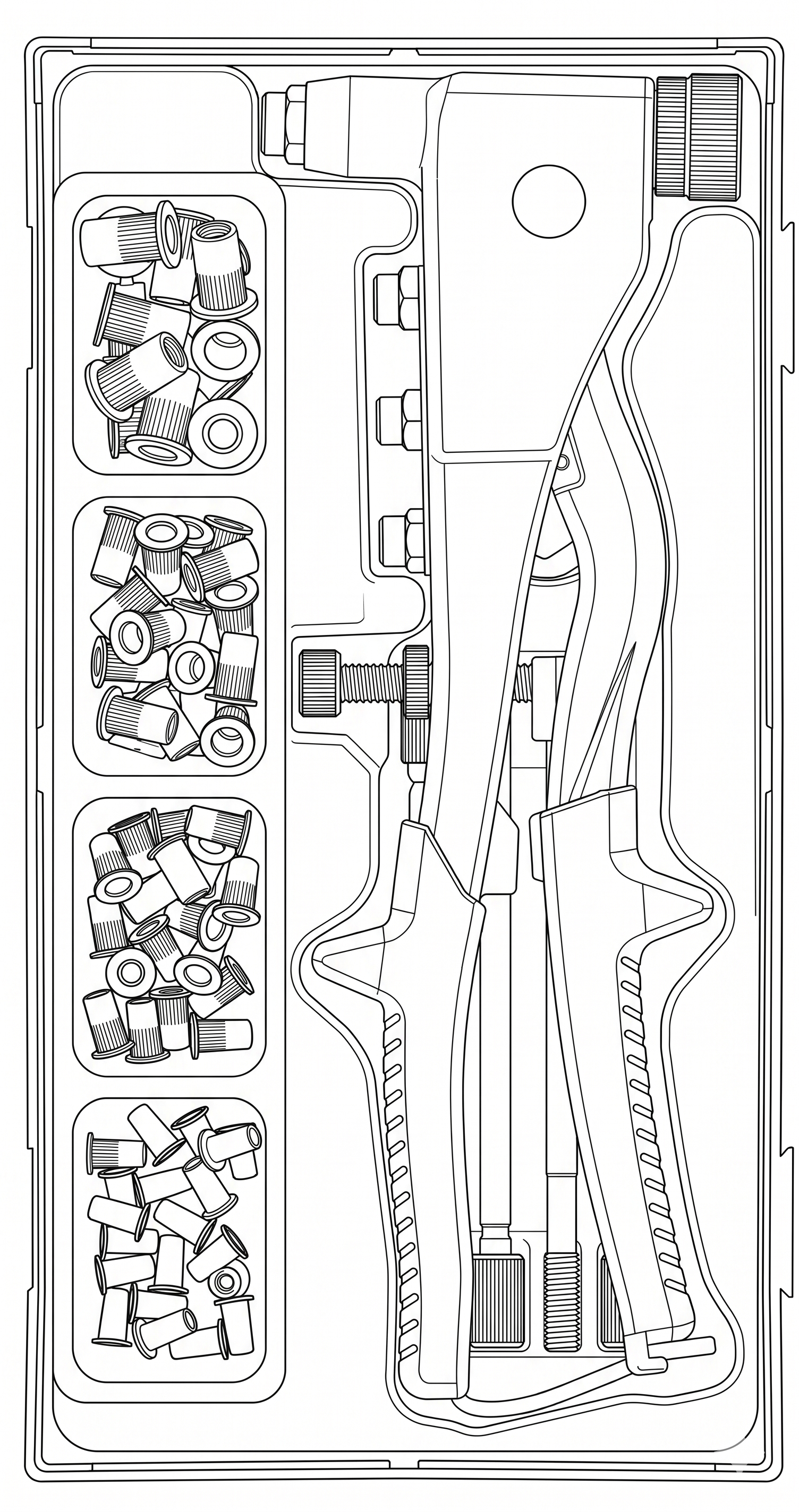 Nutsert Gun Set TT1 81 Pieces