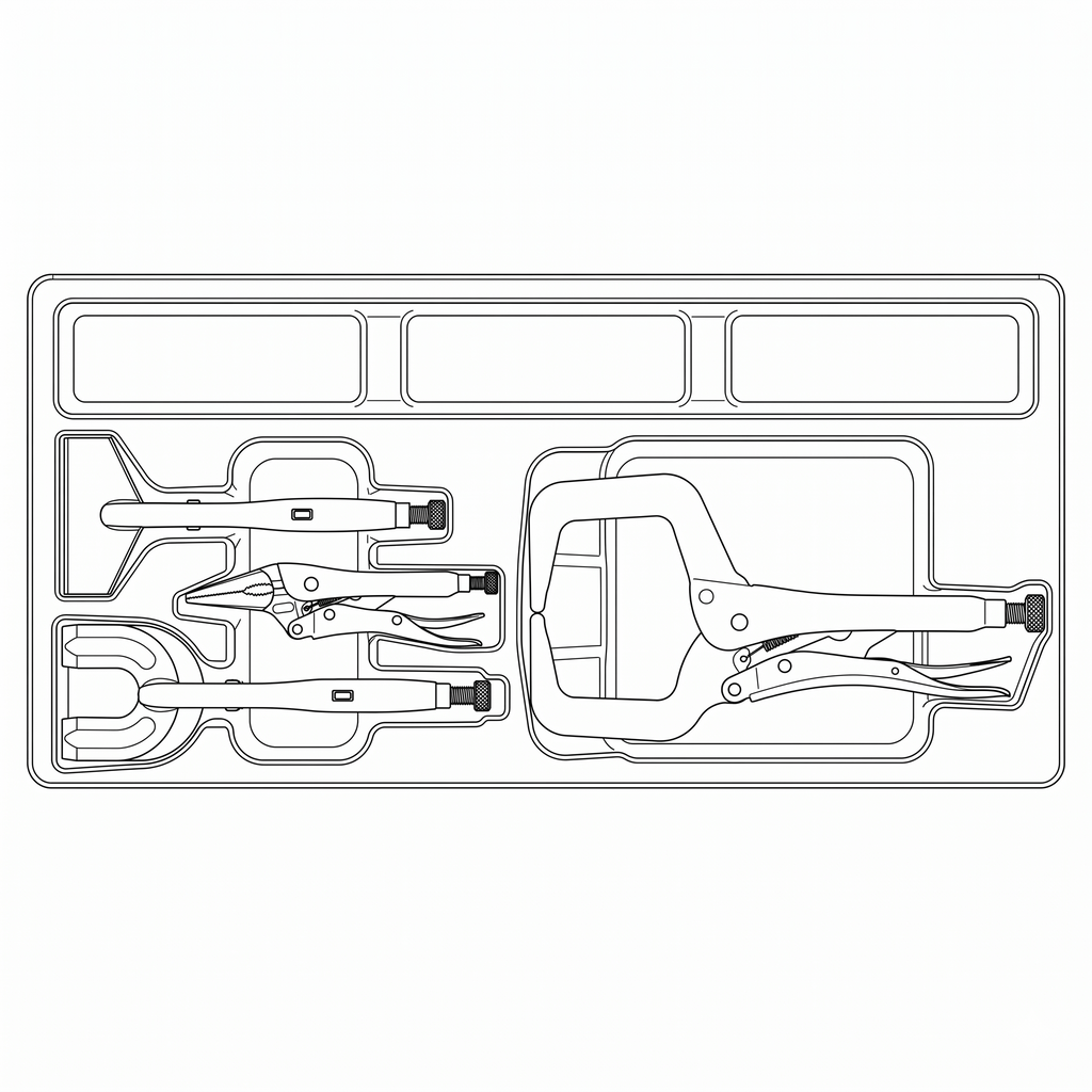 Power Grip Plier Set TT4 4 Pieces