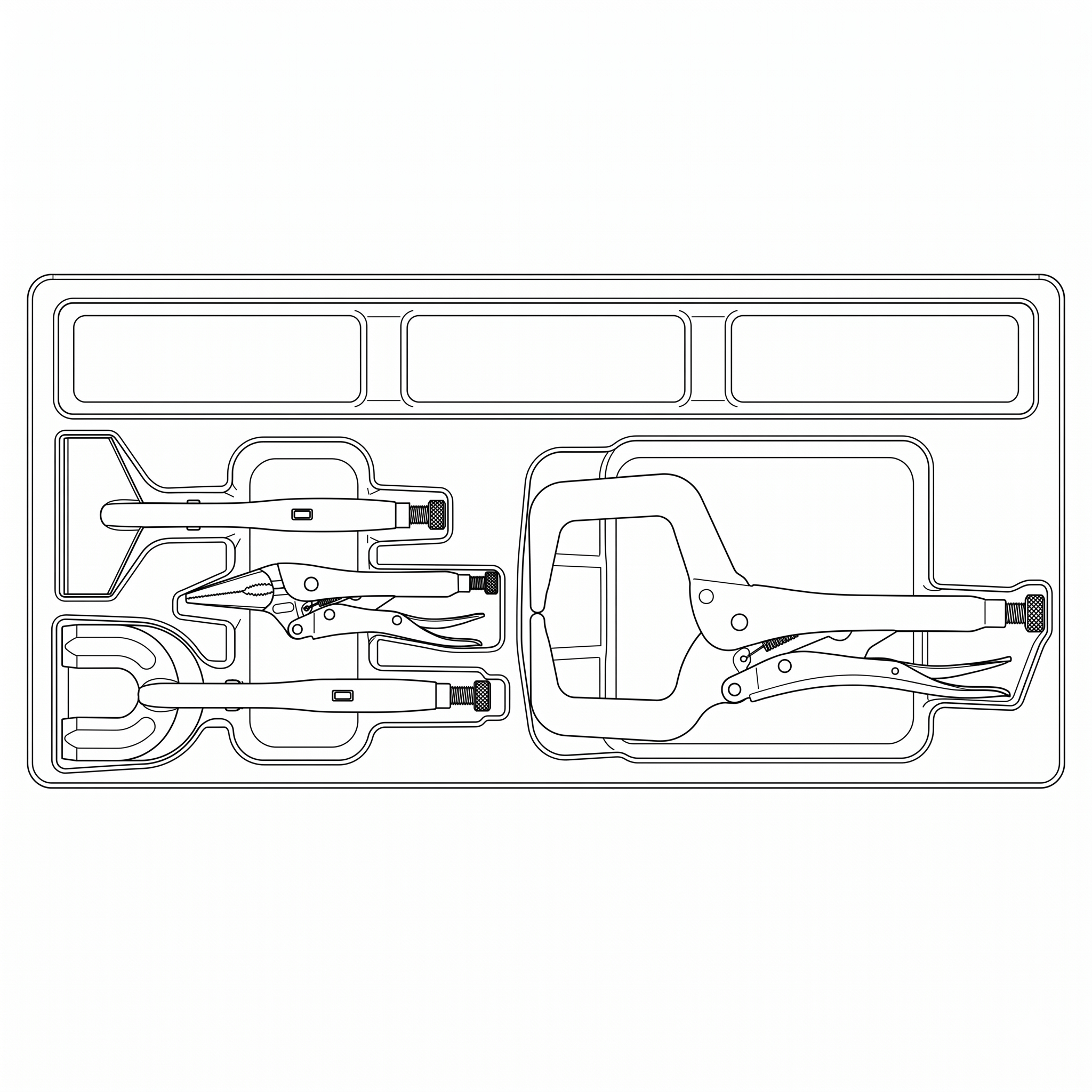 Power Grip Plier Set TT4 4 Pieces