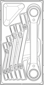 Juego de llaves de carraca Teng Tools TT1 de 6 piezas — TTRORS