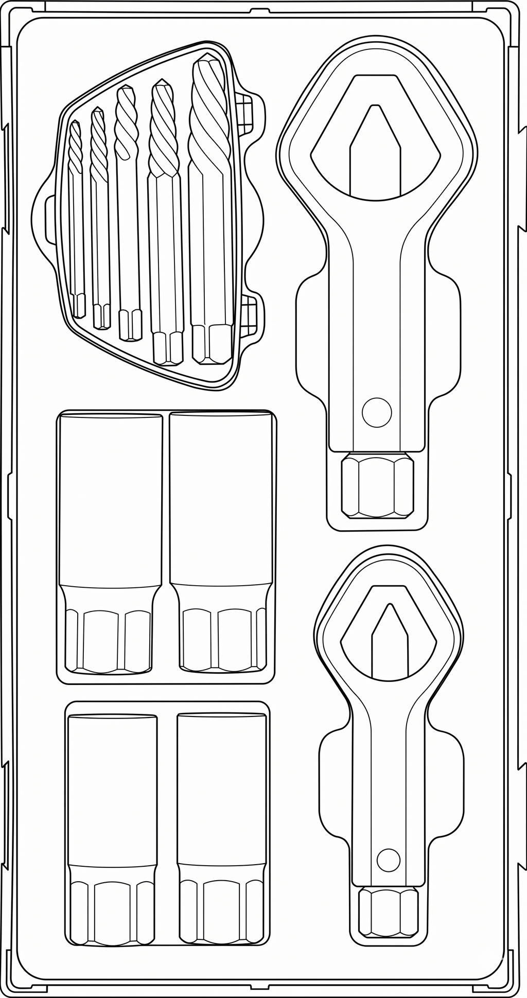 Extractor & Nut Splitter Set TT1 11 Pieces