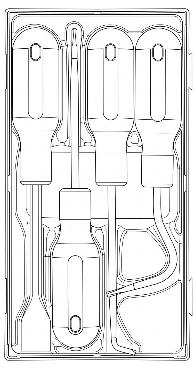 Scraper Set 4 Pieces