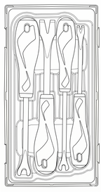Juego de 4 herramientas para quitar grapas y paneles Teng Tools — TTSR04A