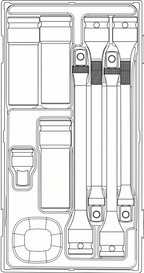 Teng Tools Juego de 8 varillas de torsión y tuercas de rueda de 1/2" — TTTS08