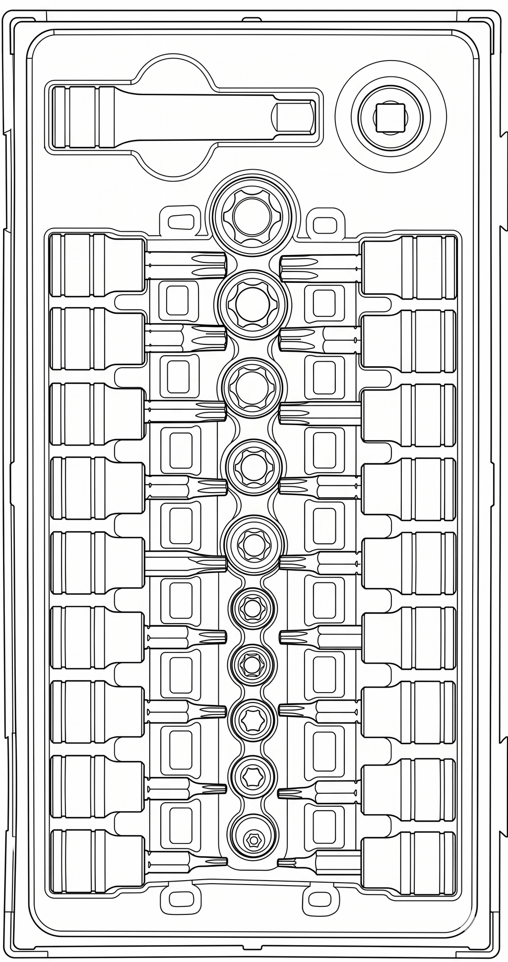 3/8 Drive TX Bit Socket Set TT1 30 Pieces