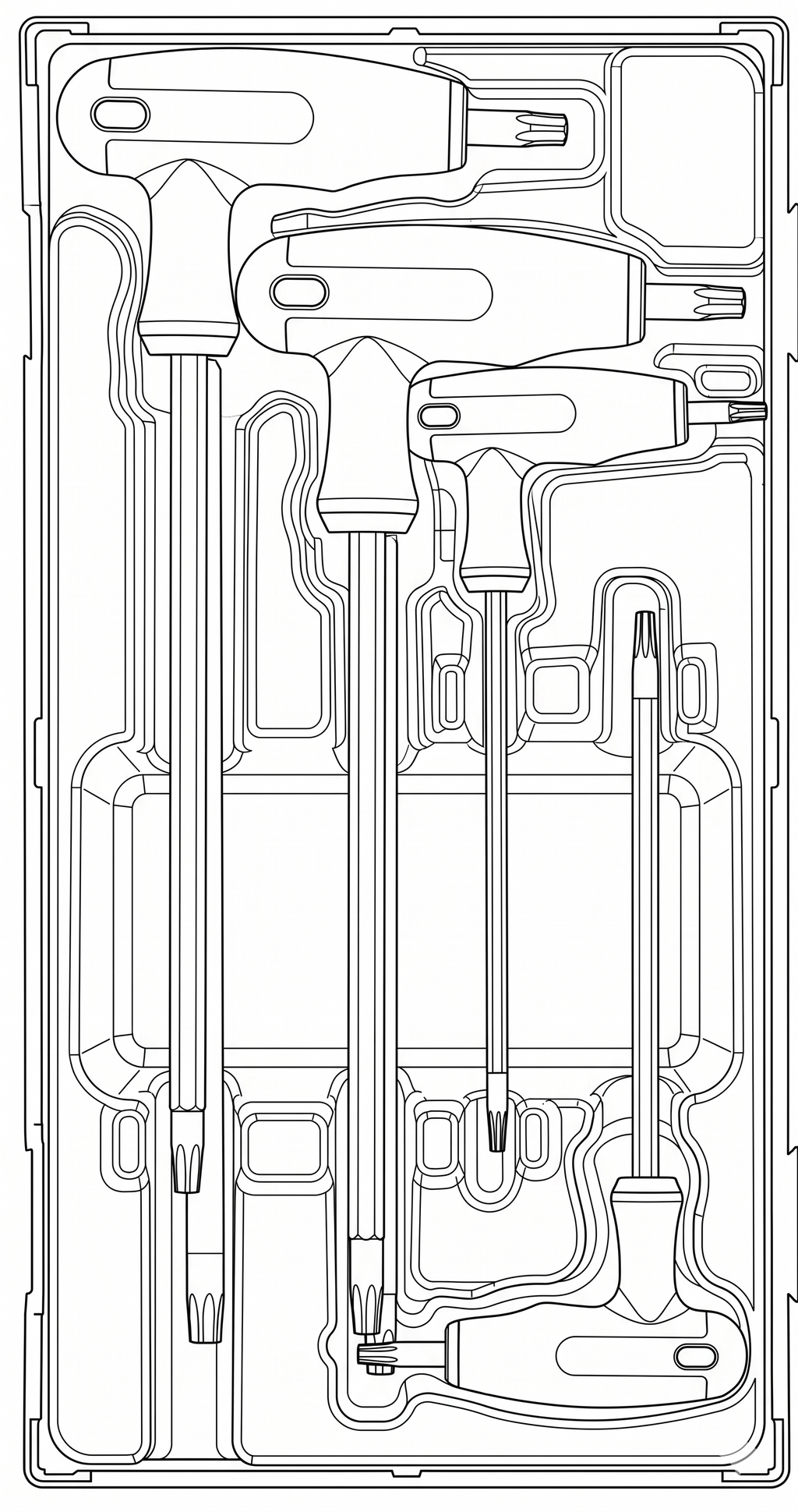 T-Handle TX/TPX Key Set TT1 7 Pieces
