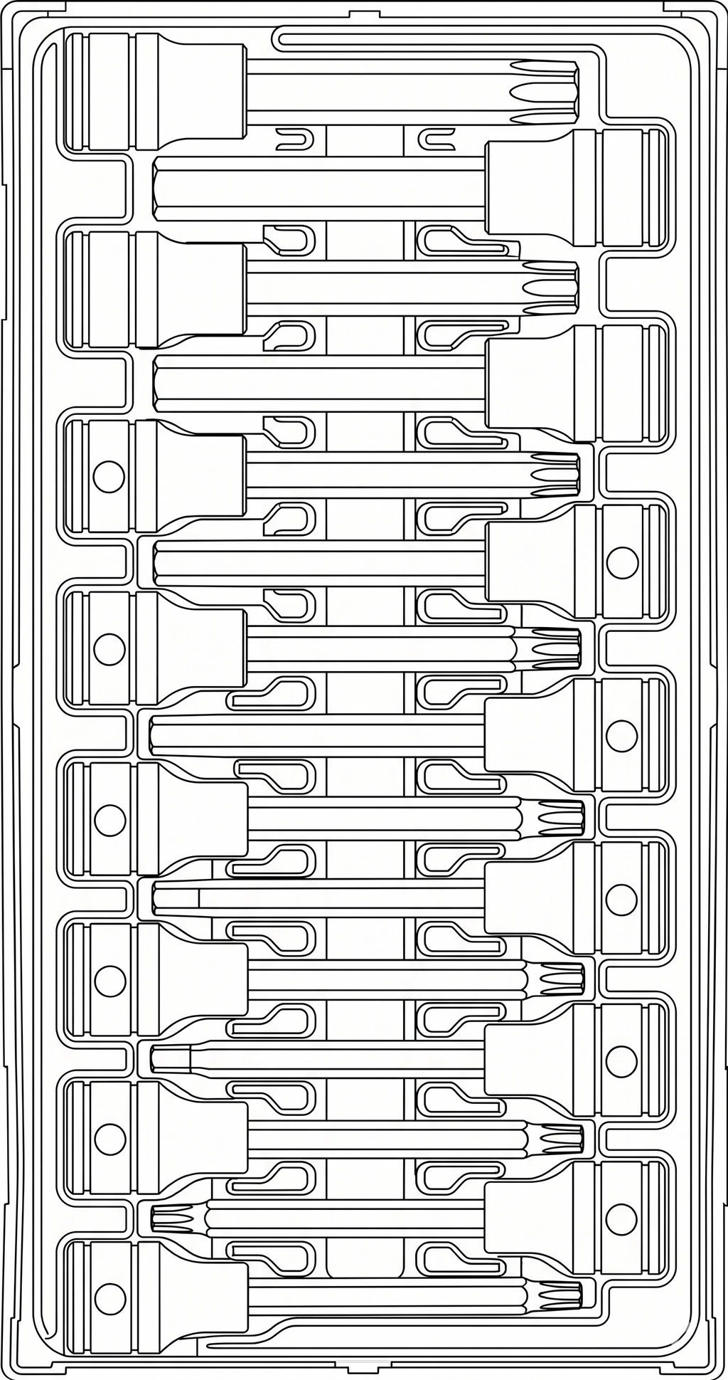 1/2 Drive Long Hex & TX Bit Socket Set TT1 15 Pieces