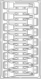 Juego de vasos largos de puntas hexagonales y TX de 1/2" de Teng Tools TT1, 15 piezas — TTTXH15