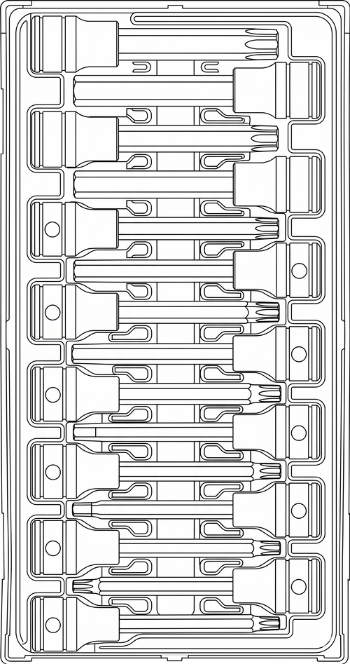 1/2 Drive Long Hex & TX Bit Socket Set TT1 15 Pieces