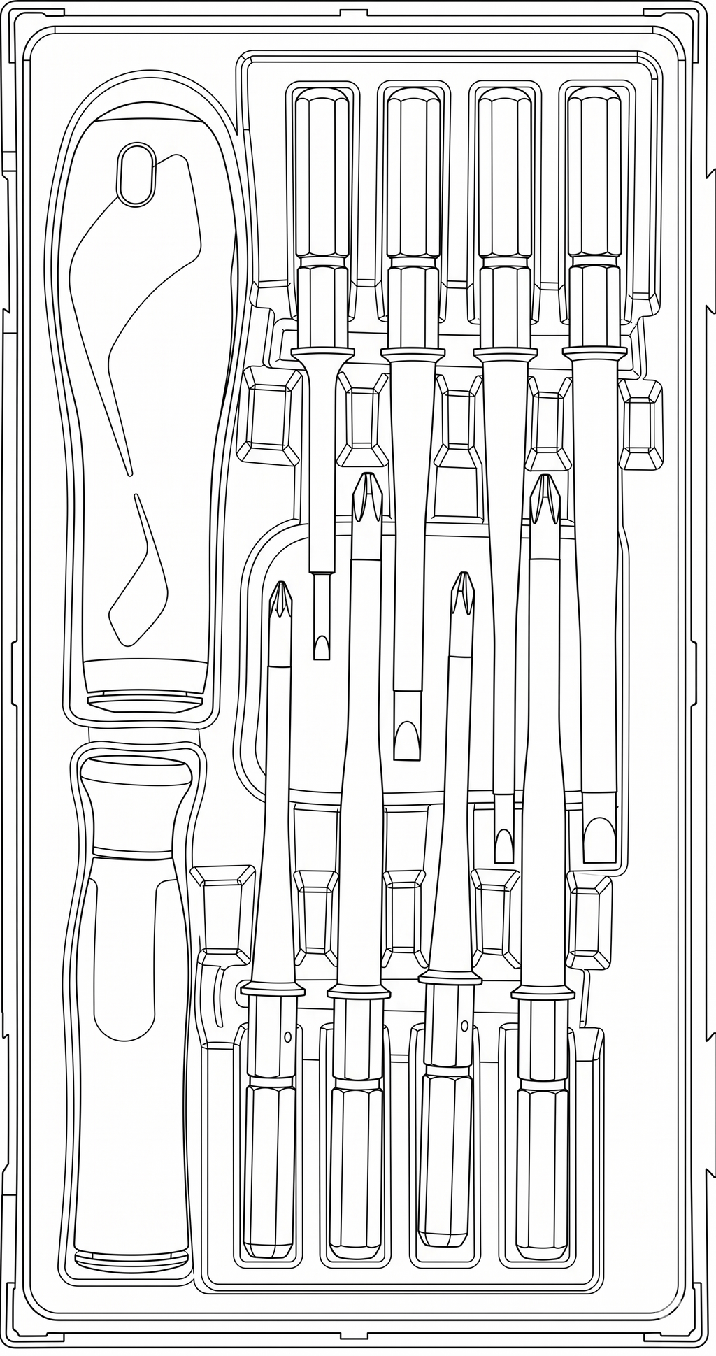 Insulated Screwdriver Set Interchangeable Blades TT1 10 Pieces