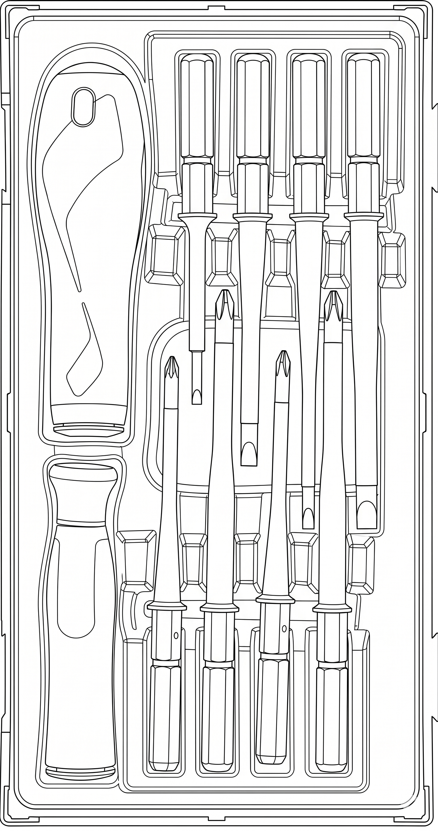 Insulated Screwdriver Set Interchangeable Blades TT1 10 Pieces