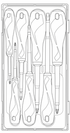 Juego de destornilladores aislados mixtos Teng Tools TT1 de 7 piezas — TTV907N
