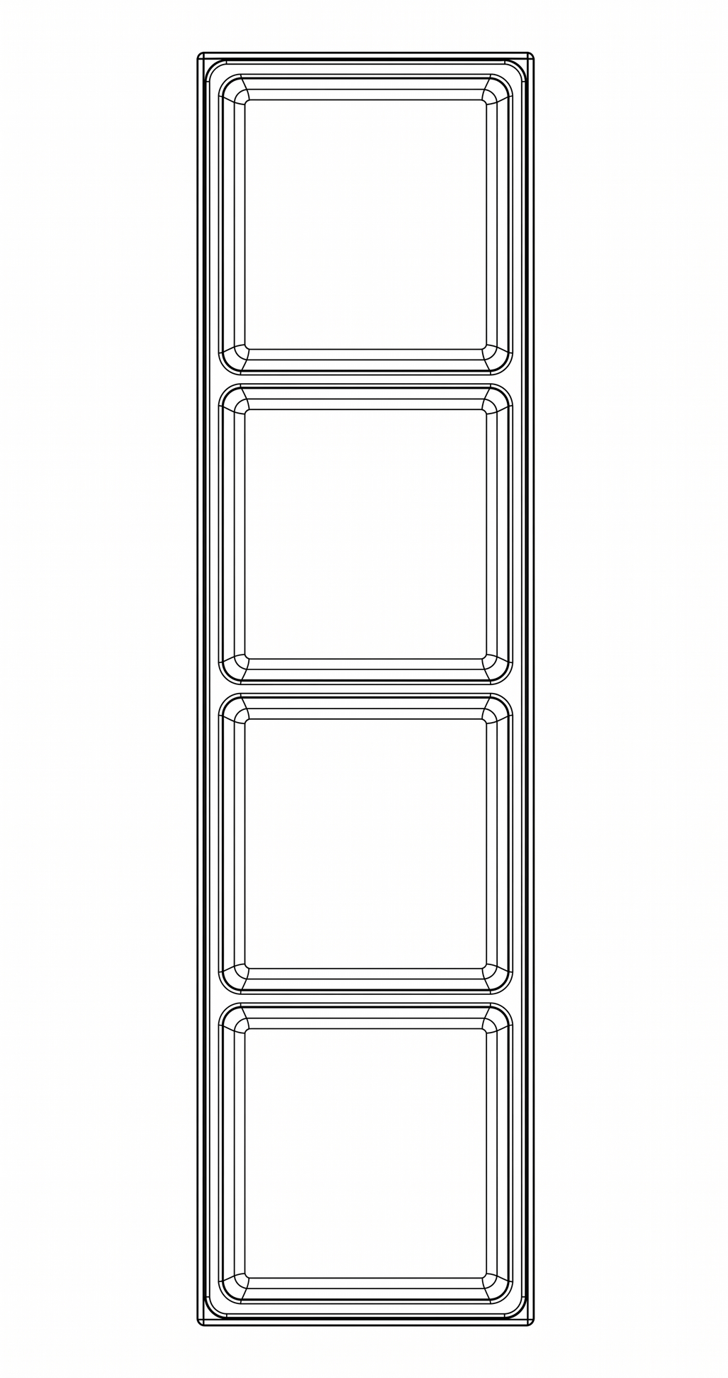 Storage Tray TTX4 4 Compartments