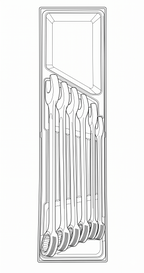 Teng Tools Juego de llaves combinadas métricas TTX4 de 6 piezas — TTX2436