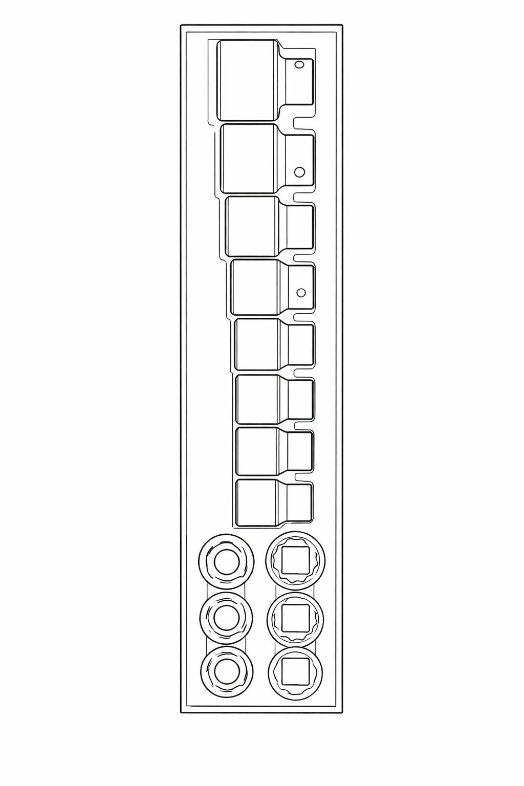 3/4 Drive 12-Point AF Socket Set TTX4 14 Pieces
