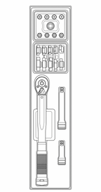 Juego de llave dinamométrica Teng Tools 3/8 20-110 Nm TTX4 22 piezas — TTX3892