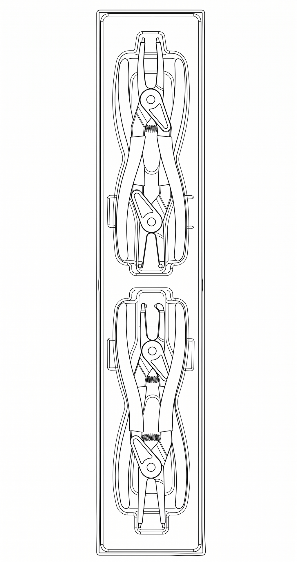 Circlip Plier Set PRO 40-100 mm TTX4 4 Pieces