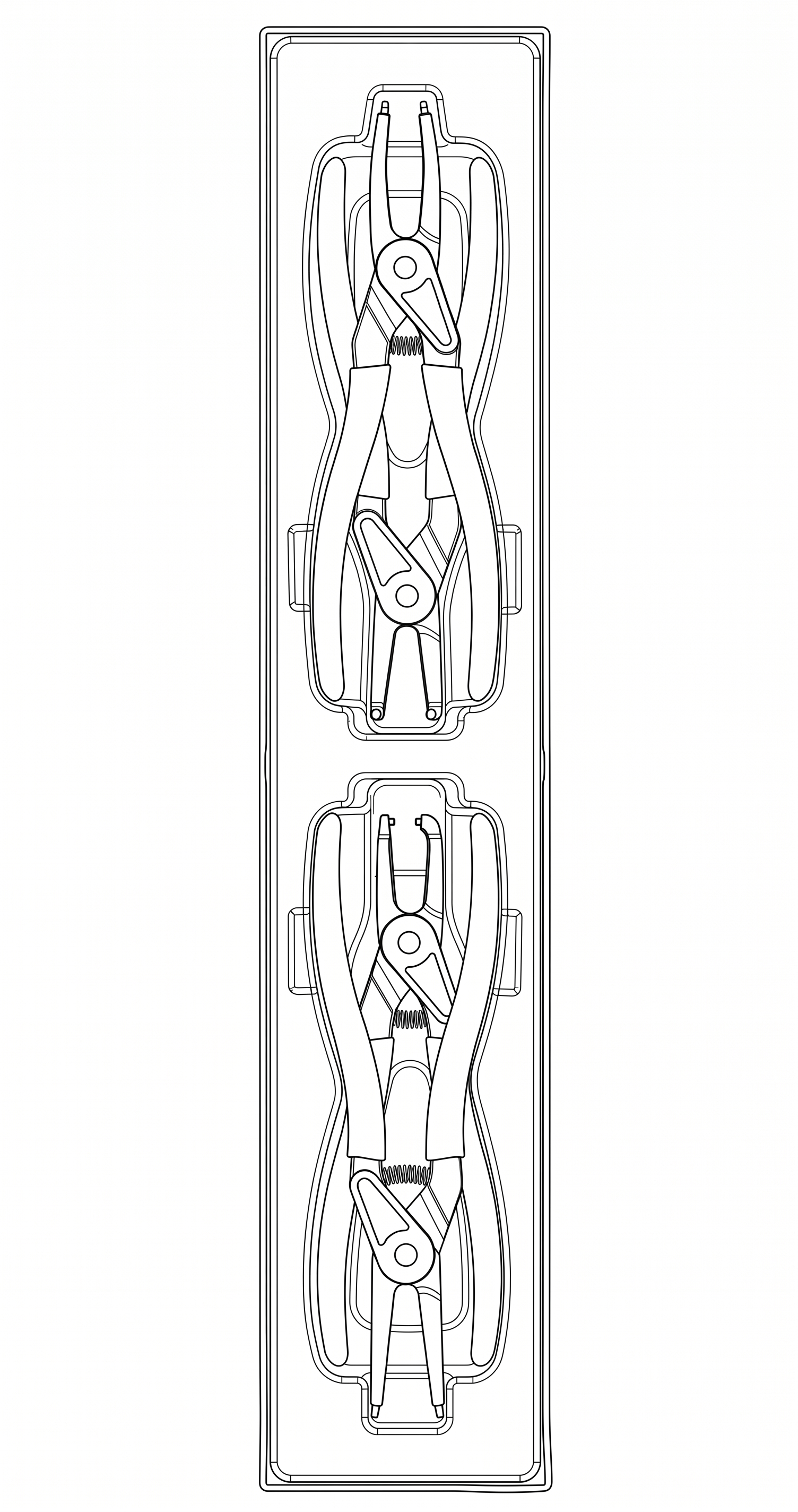 Circlip Plier Set PRO 40-100 mm TTX4 4 Pieces