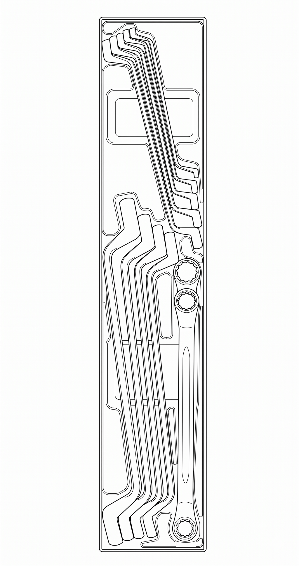 Double Ring Spanner Set TTX4 11 Pieces