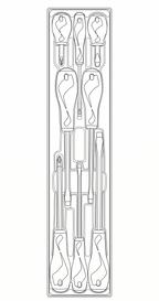 Juego de destornilladores Teng Tools planos y PH TTX4 de 8 piezas — TTX918N