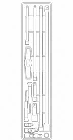 Juego de barras de extensión Teng Tools TTX4 de 13 piezas — TTXEXT13