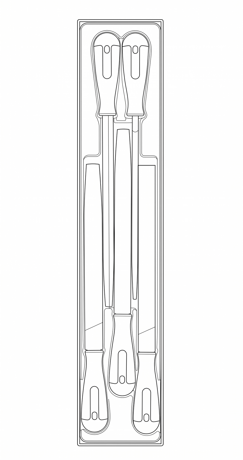 Hand File Set, 5 Pieces (TTX4)