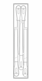 Juego de limas manuales Teng Tools, 5 piezas (TTX4) — TTXF05