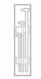 Juego de barras de palanca Teng Tools Roll/Heel TTX4 de 3 piezas — TTXPB3