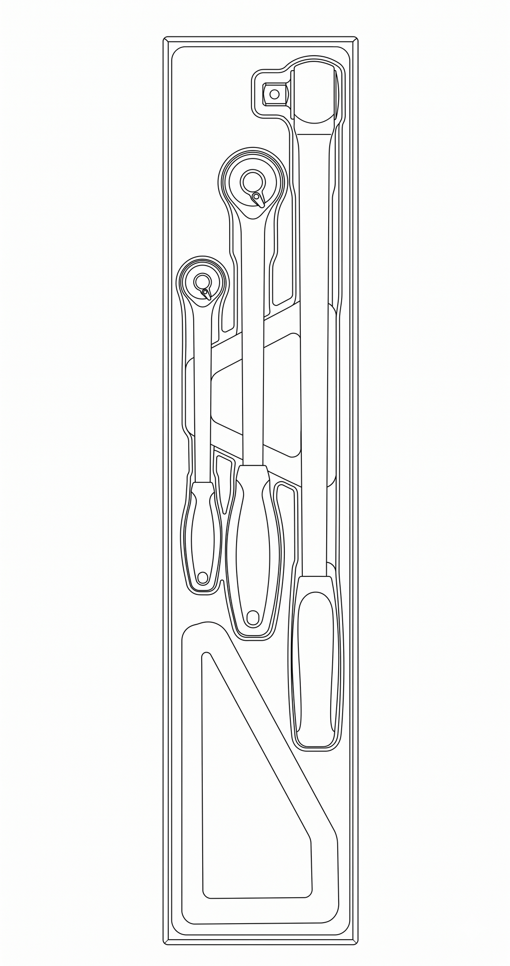 Long Arm Ratchet Set TTX4 3 Pieces