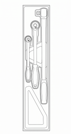 Juego de llaves de carraca de brazo largo Teng Tools TTX4 de 3 piezas — TTXRL03