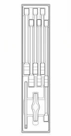 Teng Tools Juego de llaves de tubo de barra en T larga de 3/8" TTX4 de 9 piezas — TTXTB09