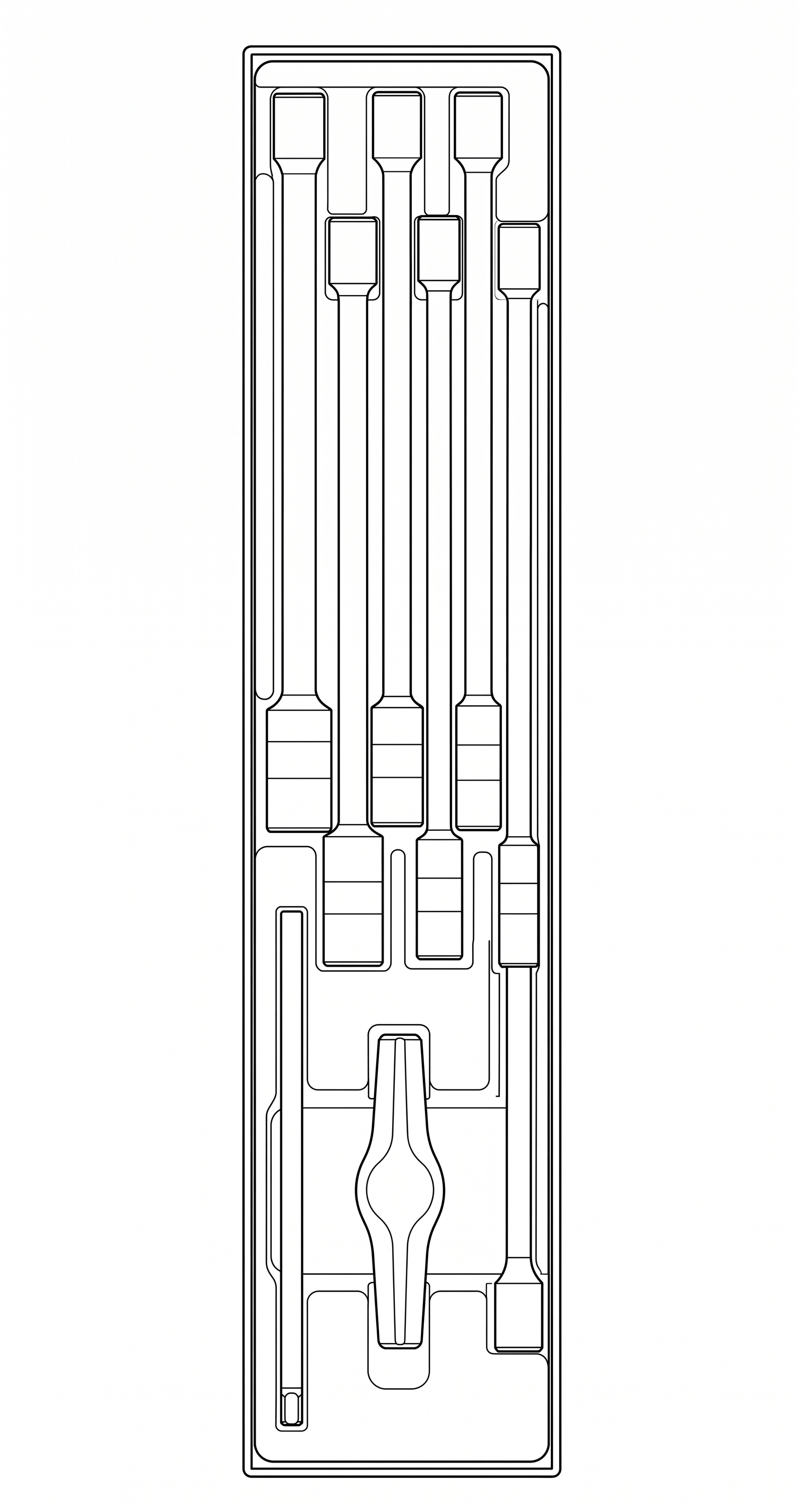 3/8 Drive Long T-Bar Socket Set TTX4 9 Pieces
