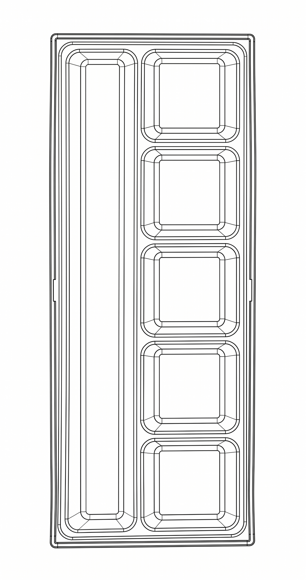 Storage Tray TTX2 6 Compartments