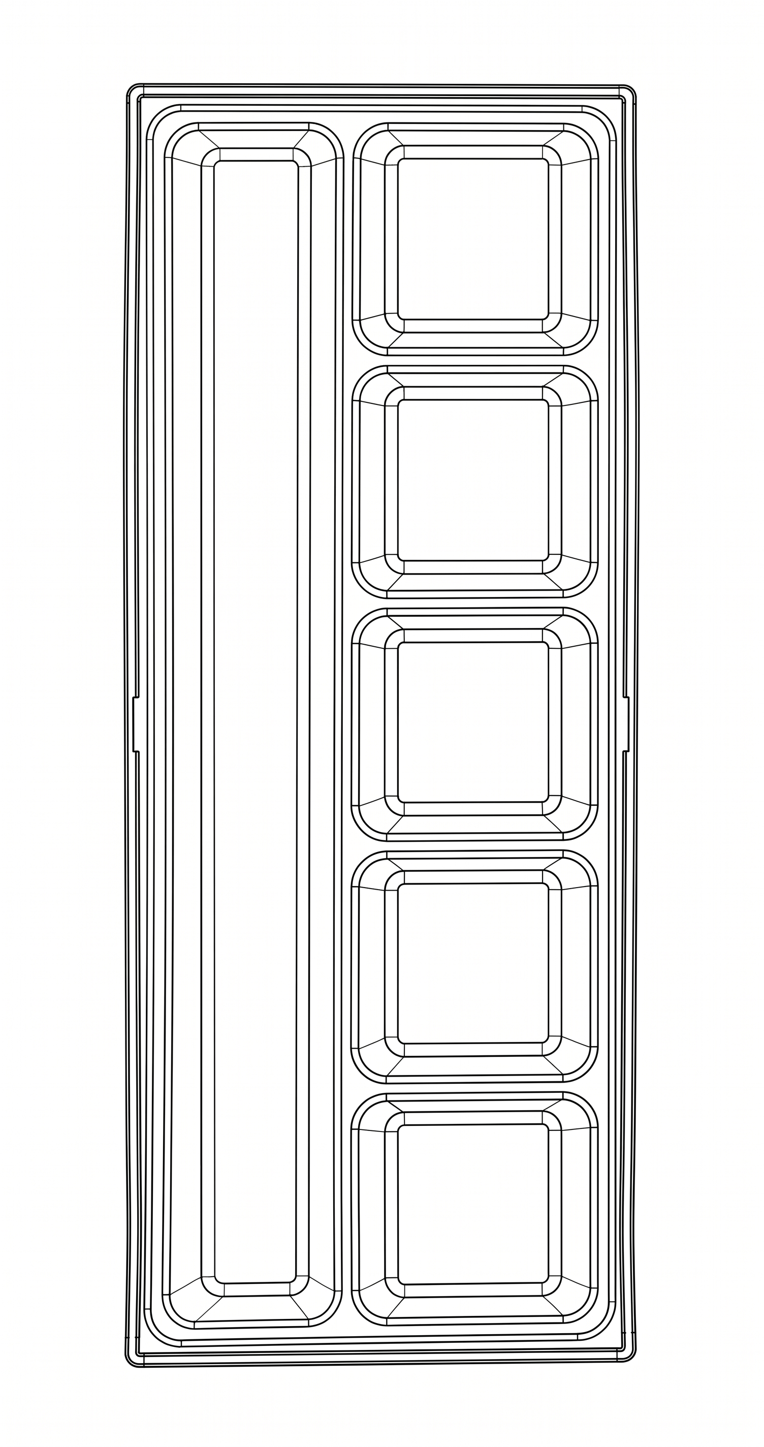 Storage Tray TTX2 6 Compartments