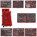 Teng Tools 26" PRO Stack FOAM Tool Kit 417 Pieces Red — TCEMM417N