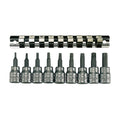 3/8 TX Bit Socket Clip Rail Set 9 Pieces — Teng Tools M3813TX