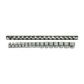 3/8 Socket Clip Rail Set 6 Pt 16 Pieces — Teng Tools M3816