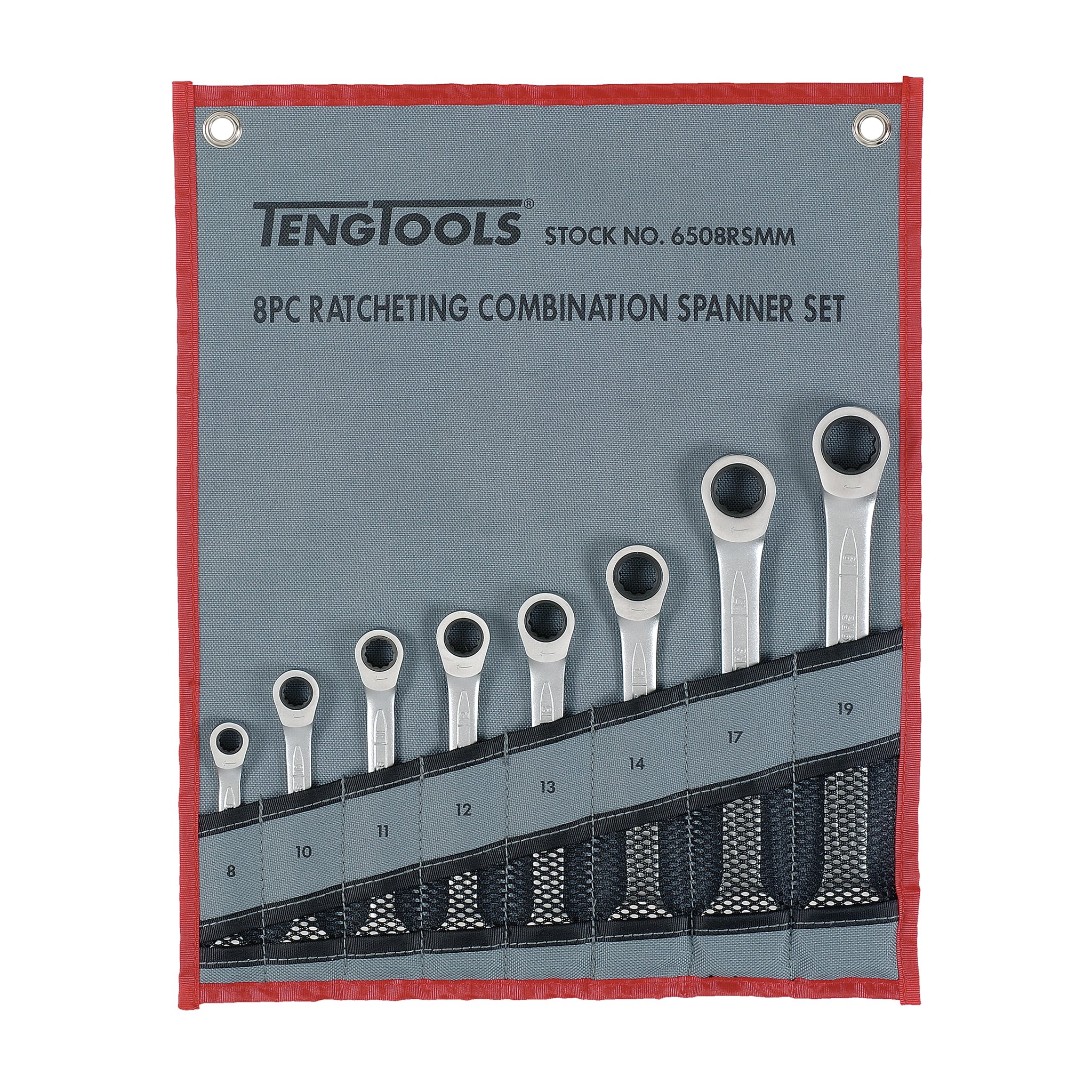 Flip Reverse Ratcheting Combination Spanner, Metric — Teng Tools 6508RSMM