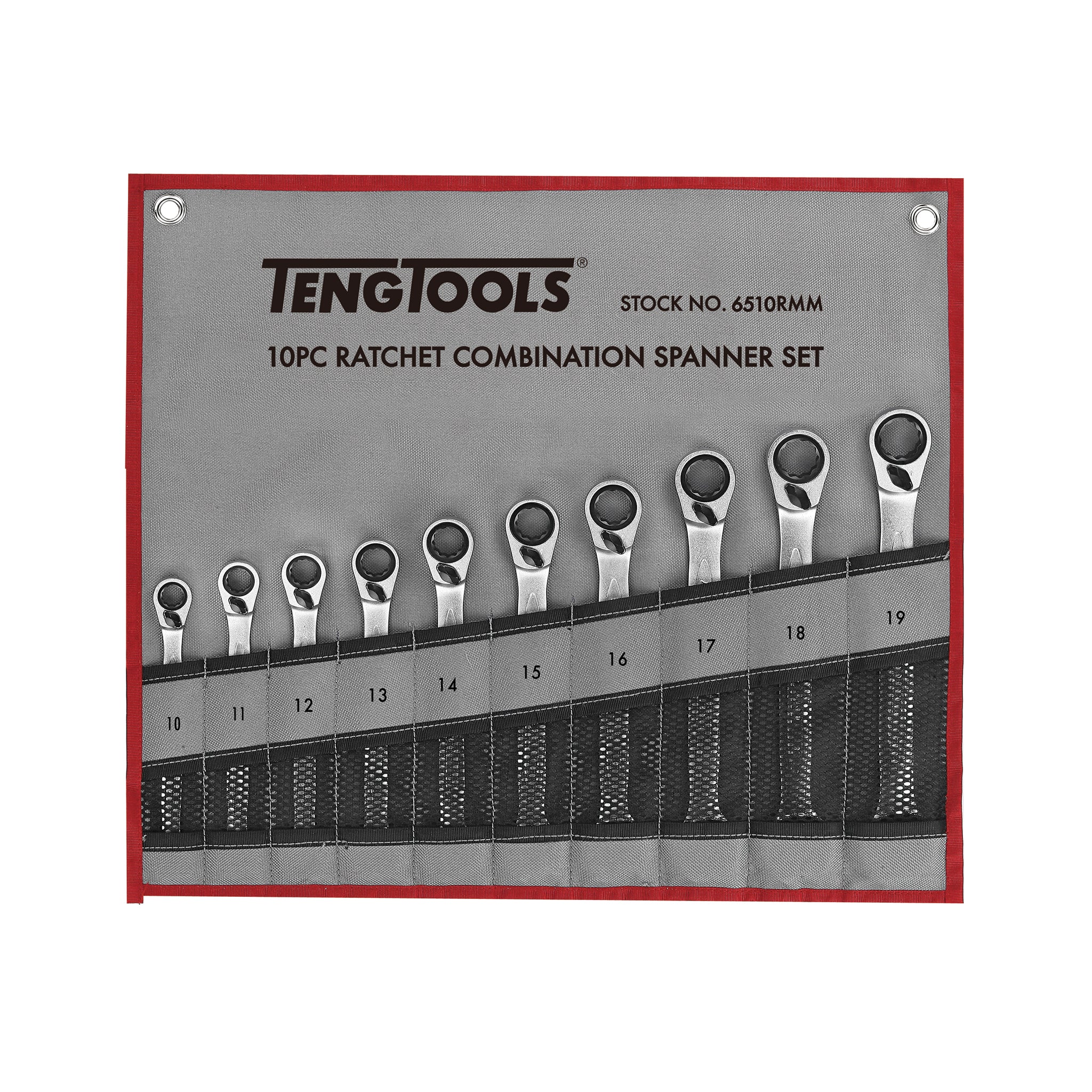 72-Tooth Ratcheting Combination Spanner, Metric — Teng Tools 6510RMM