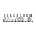 1/2" Hex Bit Socket Clip Rail Set SAE 9 Pieces — Teng Tools M1209AF