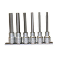 1/2 Long Hex Bit Socket Clip Rail Set 6 Pieces — Teng Tools M1211